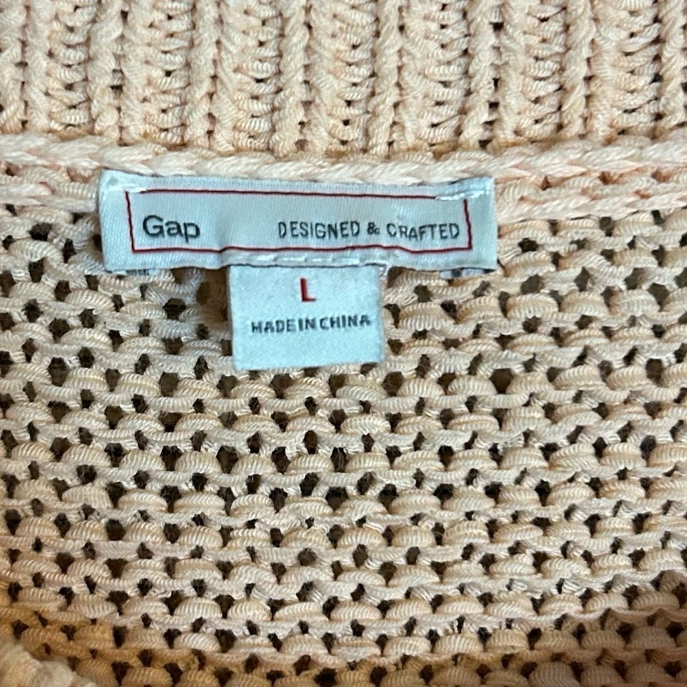 Gap Women’s Cozy Knit Sweater in Peach - Picture 4 of 7